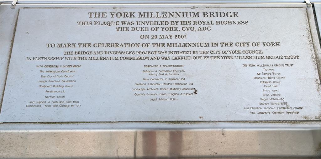 Plaque commemorating the former Duke of York