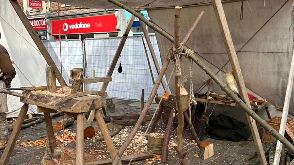 Jorvik festival encampment