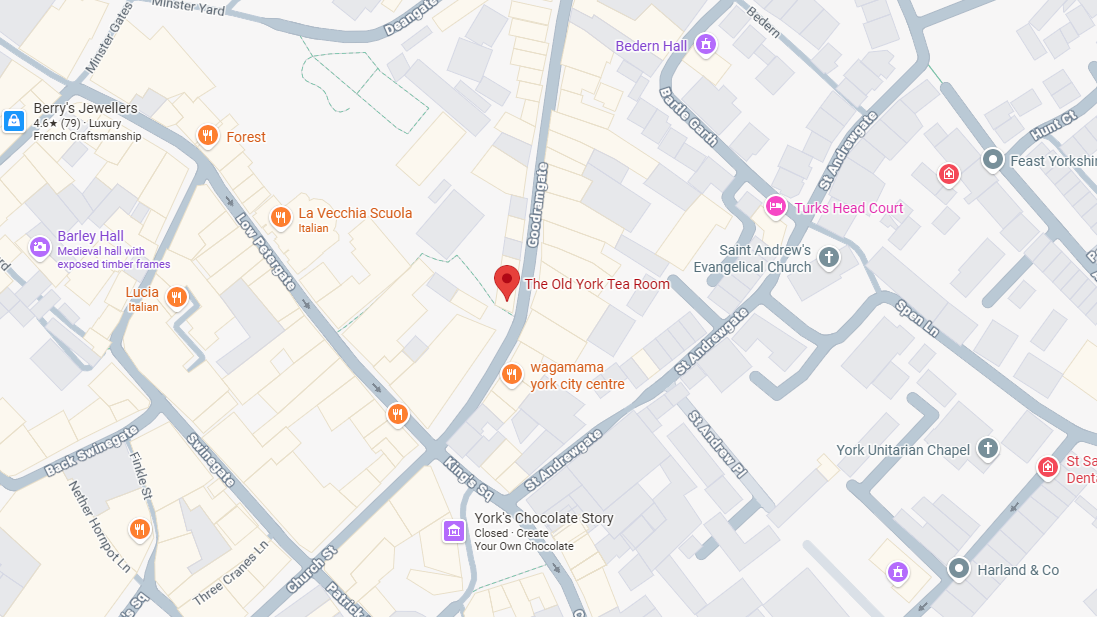 Locator graphic of Old Tea Room